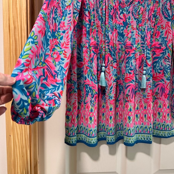 EUC Lilly Pulitzer Marilina Tunic Size Medium - Picture 9 of 11